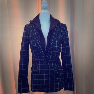 Cynthia Rowley Detachable Hooded Blazer